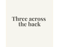 Three across the back