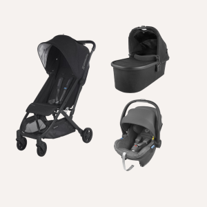 Uppababy Minu with carrycot, and car seat.