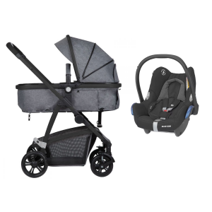 BLACK CHIC - SAFETY 1ST HELLO with Maxi Cosi Cabriofix RRP £298.00