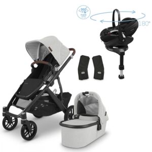 Uppababy Vista V2 Anthony with Maxi Cosi Pebble 360 Pro and base