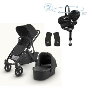 Uppababy Vista V2 Jake with Maxi Cosi Pebble 360 Pro and Pro slide base