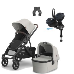 Uppababy Vista V3 with Maxi Cosi Pebble 360 Pro 2 and base.