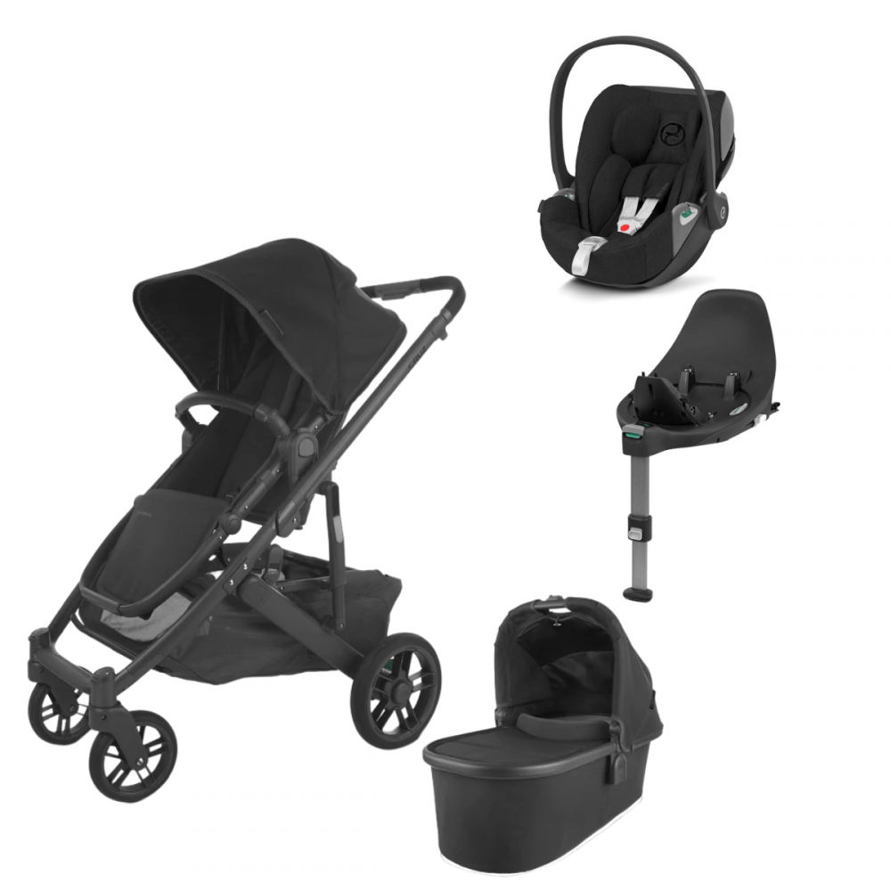 Uppababy Cruz V2 with Carrycot, Cybex Cloud Z and Isofix Base