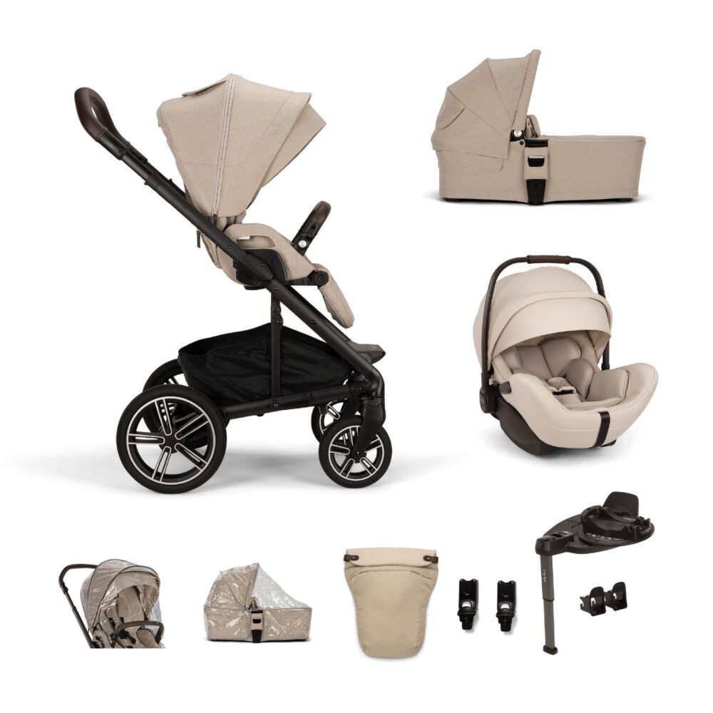 Nuna Mixx Next Biscotti Arra Flex Bundle