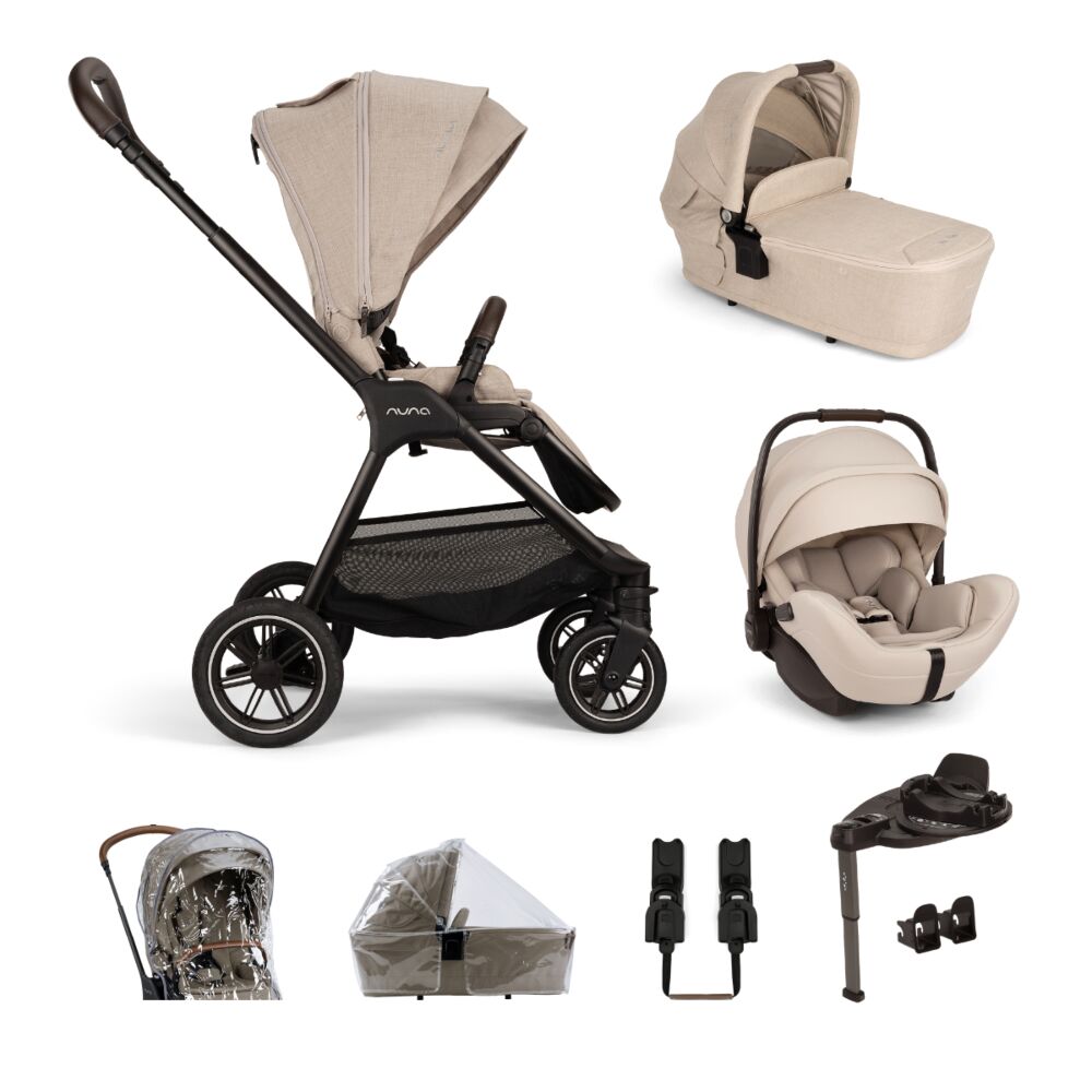 Nuna Triv Next Biscotti with Arra Flex and Base Curv