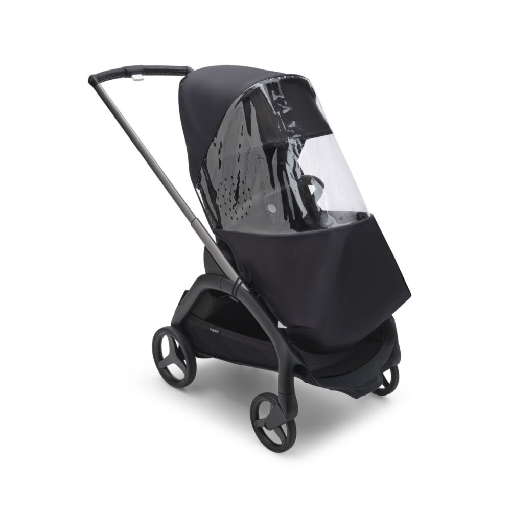 Bugaboo Dragonfly Rain cover  shown on the seat unit