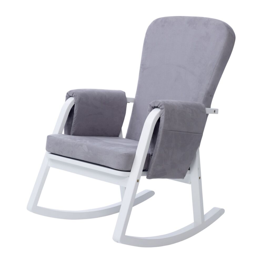 Pearl Grey - Dursley Rocking Chair shown at an angle