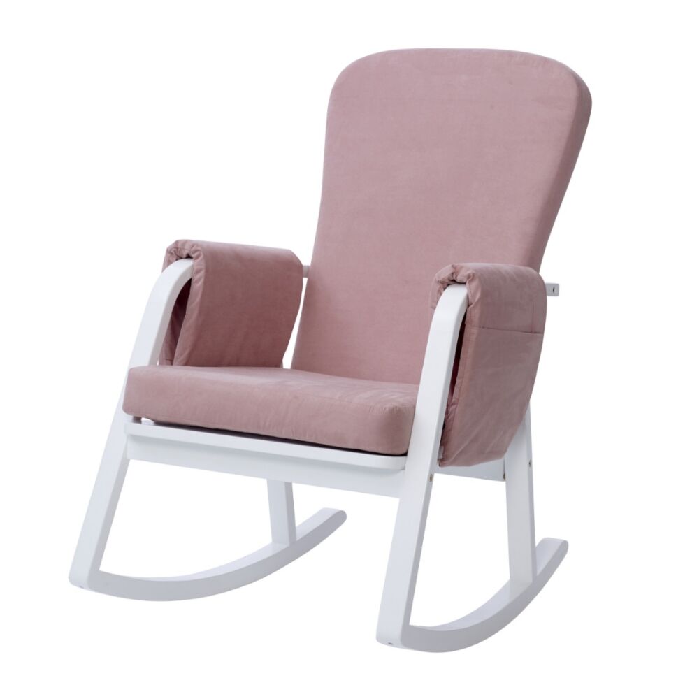 Blush Pink - Dursley Rocking Chair shown at an angle