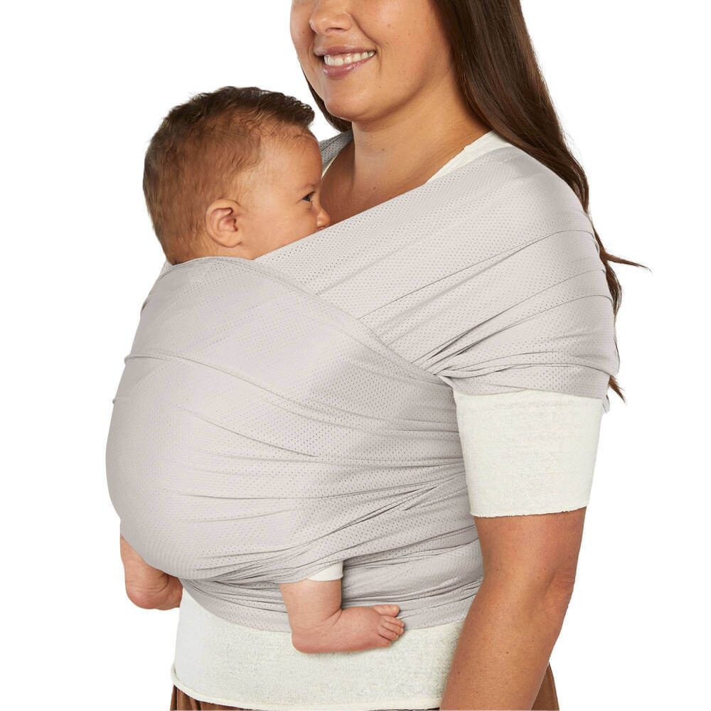 Ergobaby Aura Wrap Sustainable Mesh - Soft Grey