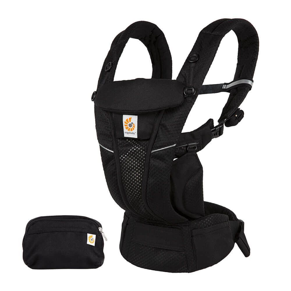 Ergobaby Onyx Black Omni Breeze shown on its own