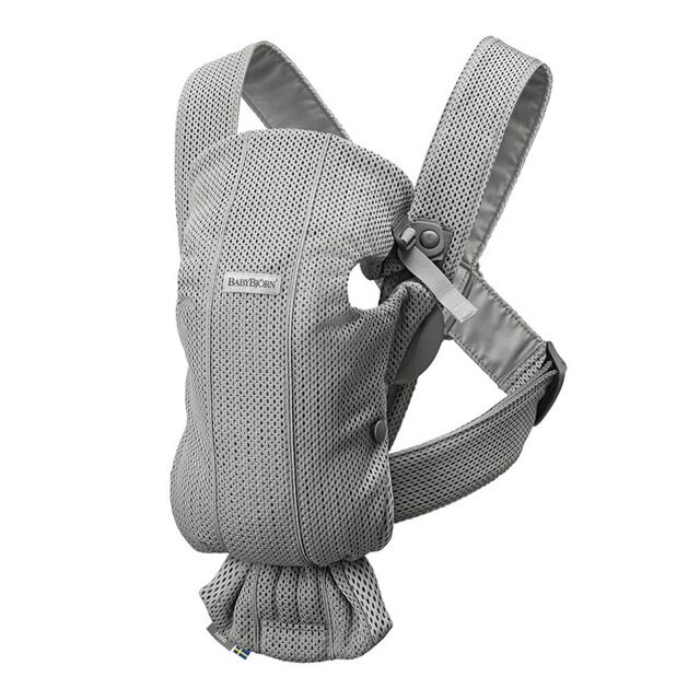 Grey Mini Baby Bjorn Carrier 3D Mesh