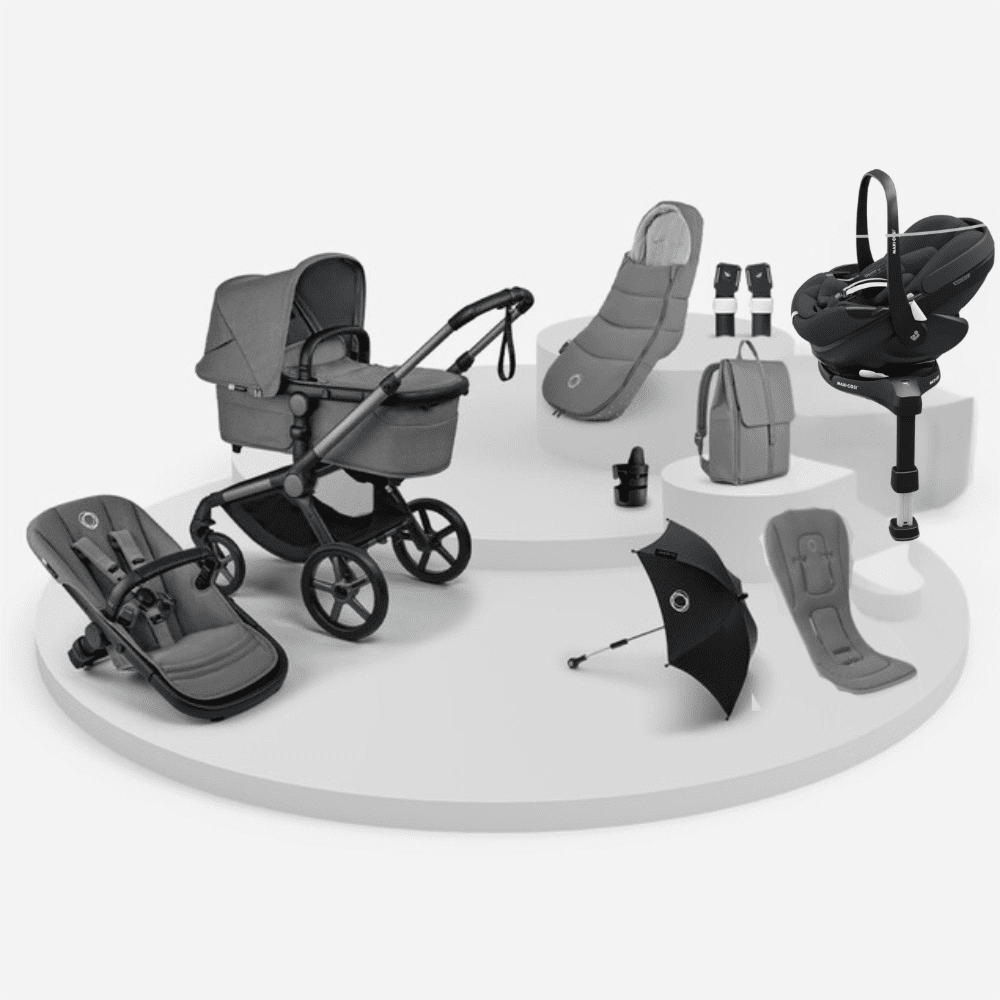 Bugaboo Fox 5 Renew Ultimate bundle with maxi cosi pebble 360 pro 2 and familyfix 360 pro