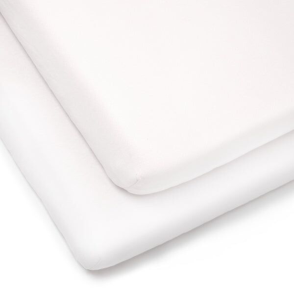 Clair De Lune 2 Pack Fitted Cotton Cot Sheets - 120 x 60 cm showing both sheets