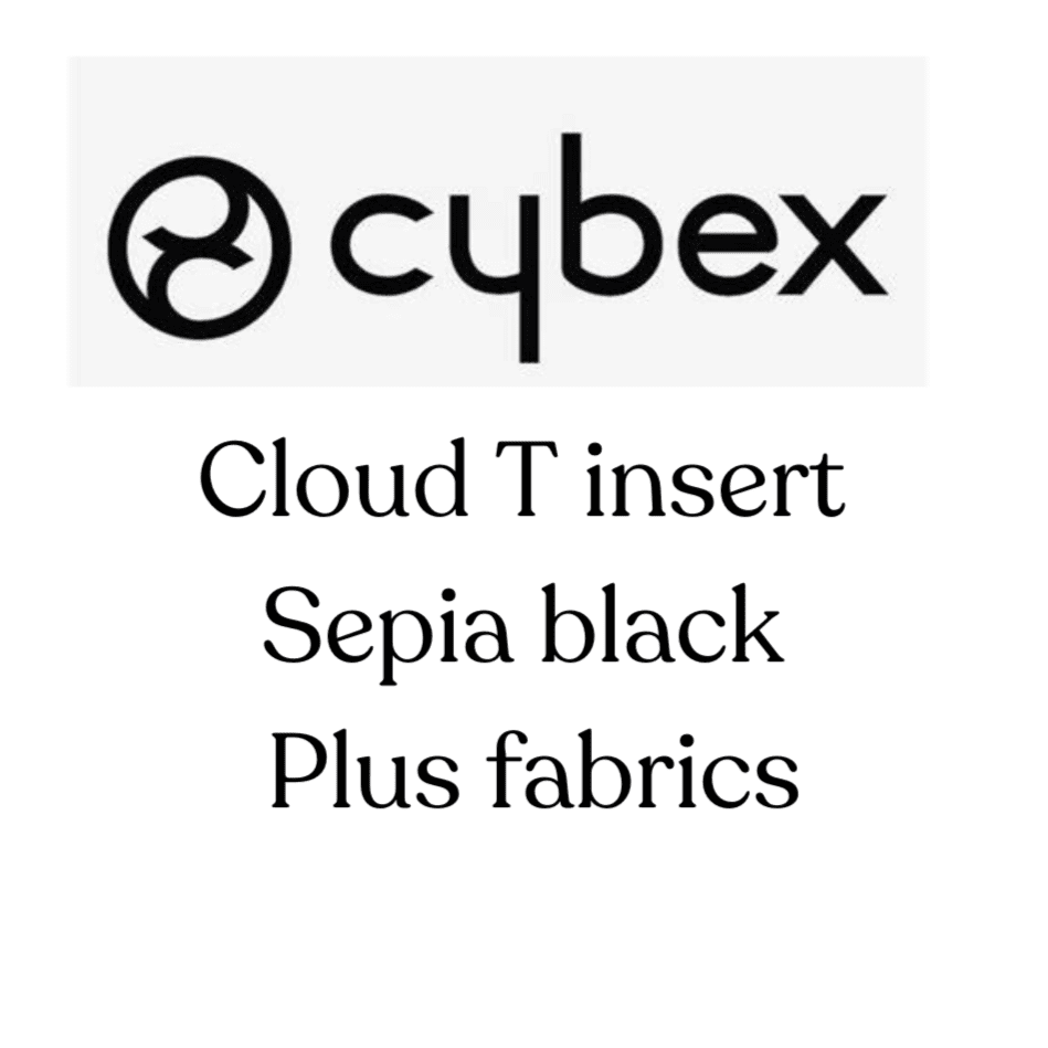 Cybex Sepia Black (Plus fabrics) Cloud T Newborn Insert 