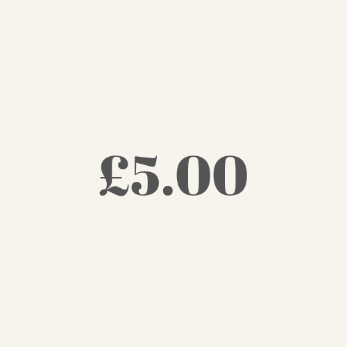 Payment of £5.00