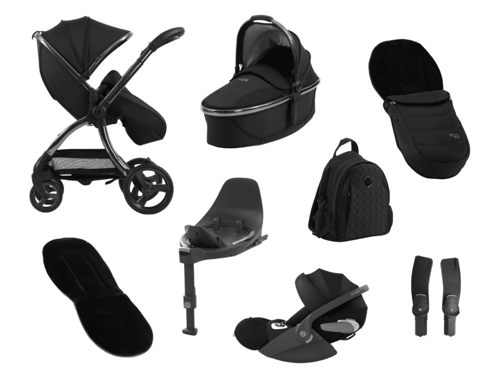 Egg 3 Luxury Bundle with Cybex Cloud T and Base T - Black Olive