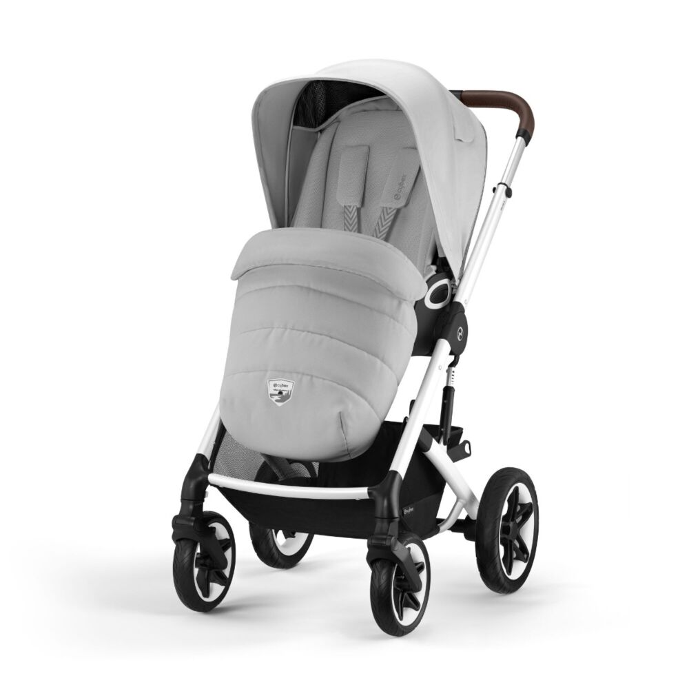 Lava Grey - Cybex Talos S Lux SLV shown with the wind stopper