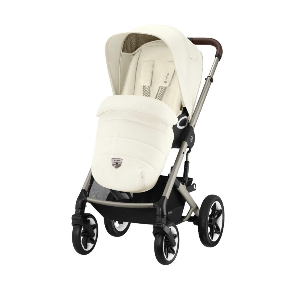 Seashell Beige - Cybex Talos S Lux TPE shown with the windstopper