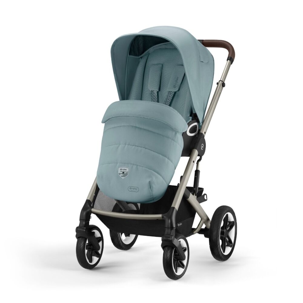 Sky Blue - Cybex Talos S Lux TPE shown with the windstopper