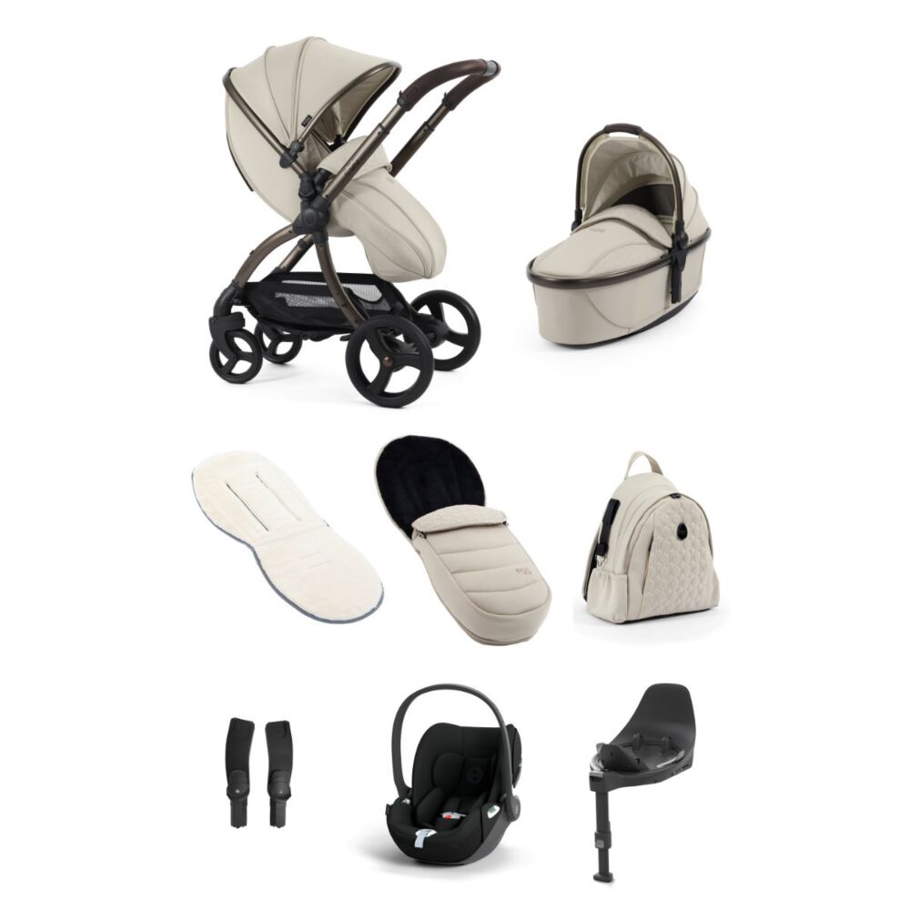 Egg 3 Luxury Bundle with Cybex Cloud T and Base T - CASHMERE
