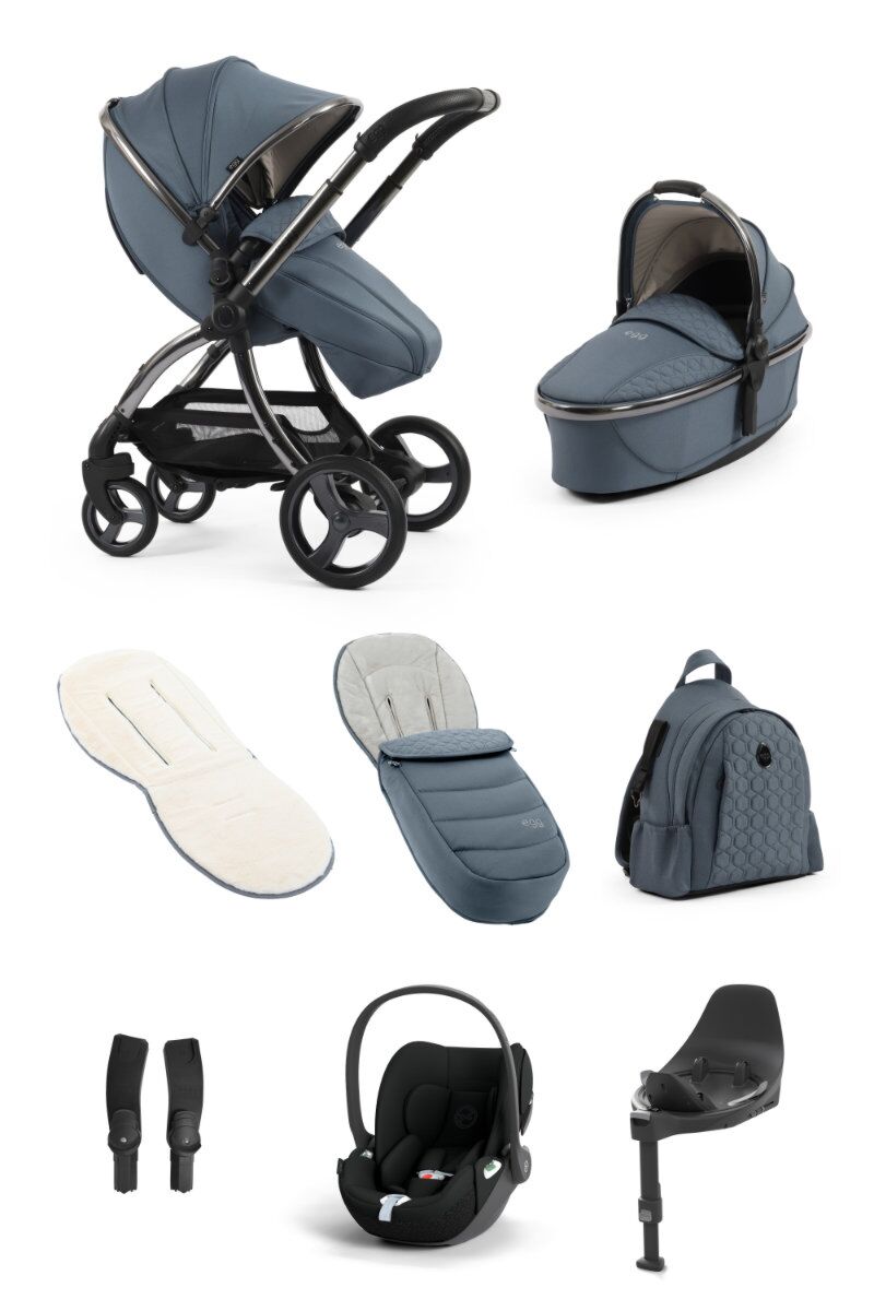 Egg 3 Luxury Bundle with Cybex Cloud T & Base T - Topaz