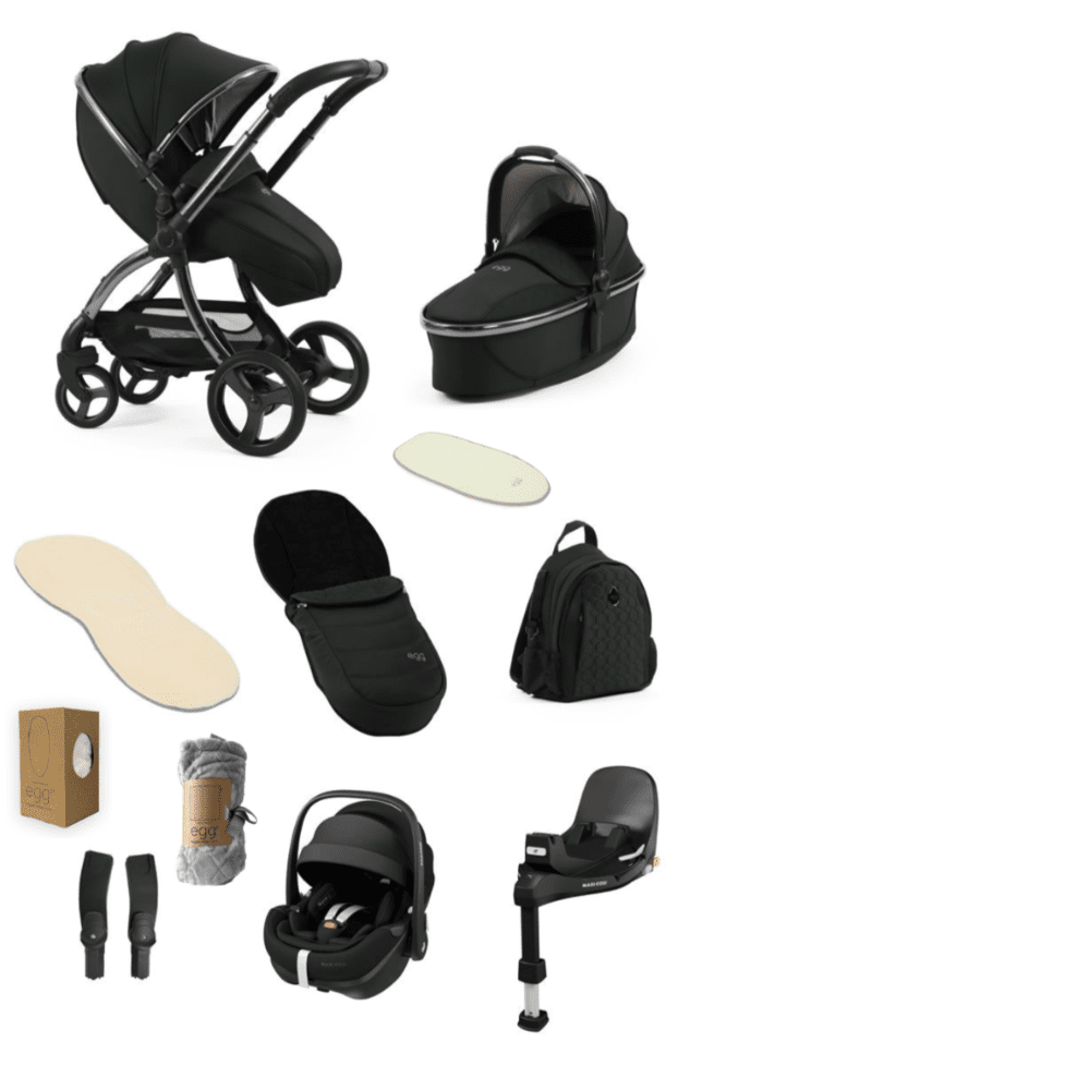 Egg 3 snuggle bundle with Maxi Cosi Pebble pro 360 and base