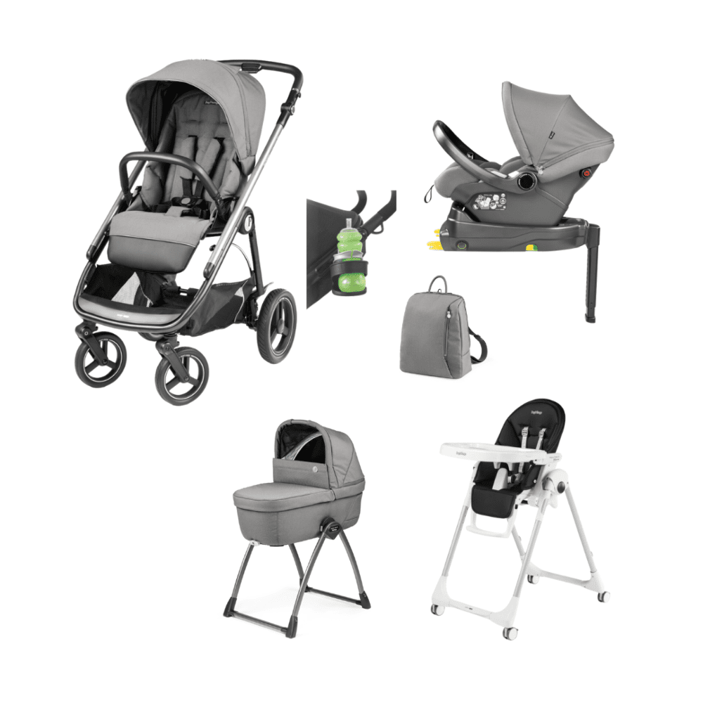 Peg perego veloce tc elite bundle with highchair - mercury