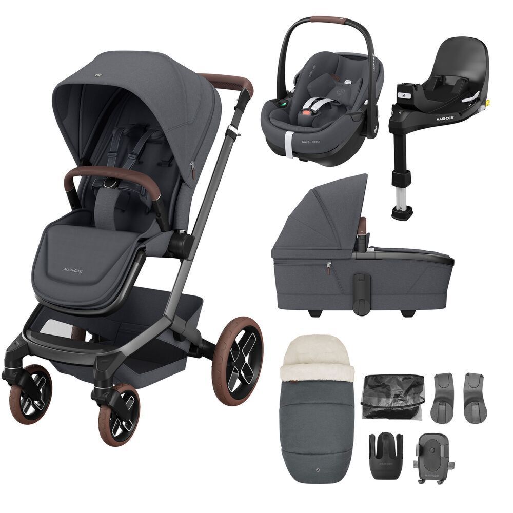 Maxi Cosi Fame Twillic graphite 9 piece bundle 