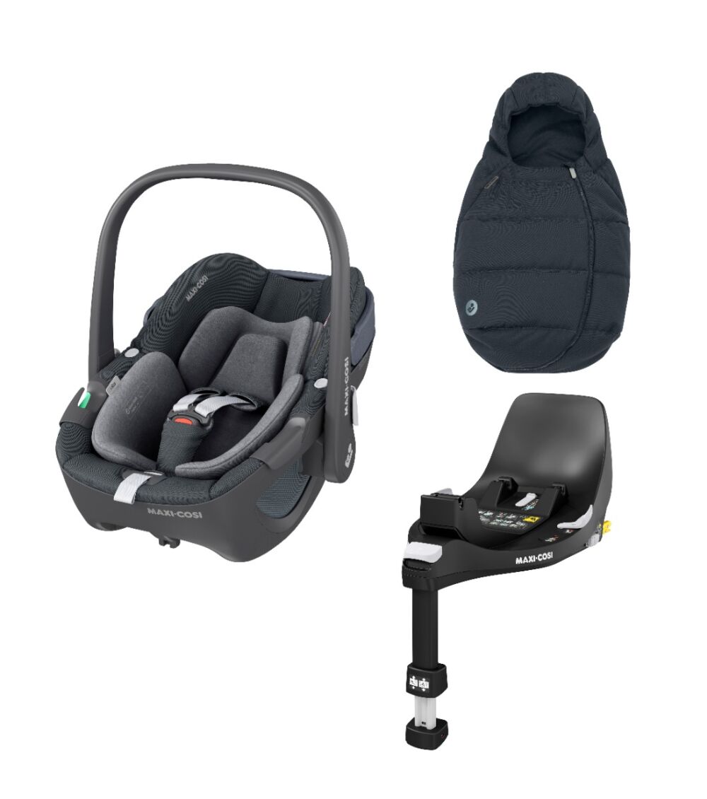 Essential Graphite - Maxi Cosi Pebble 360, Familyfix 360 & Carseat Footmuff