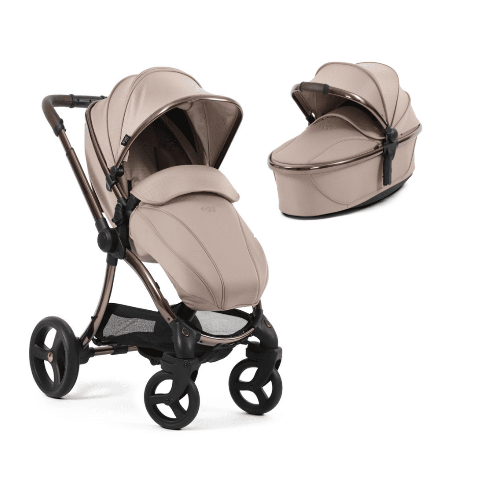 Houndstooth Almond - Egg 3 stroller and carrycot 