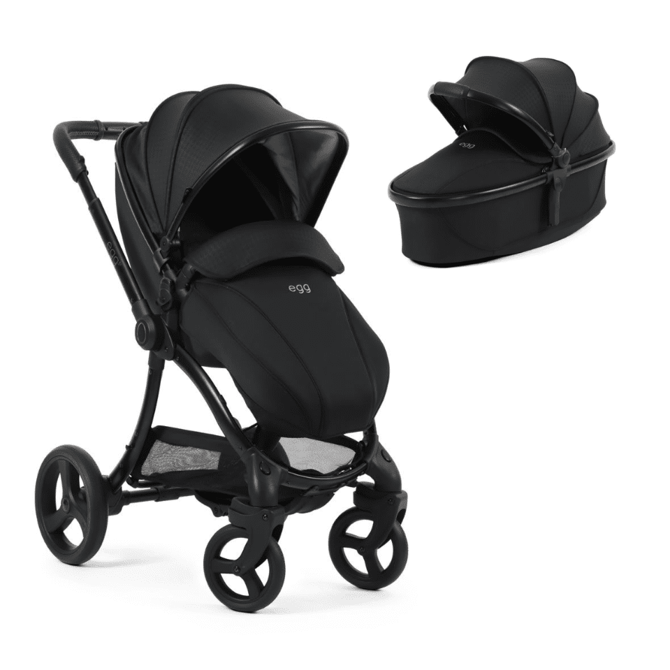 Houndstooth Black - Egg 3 stroller and carrycot 