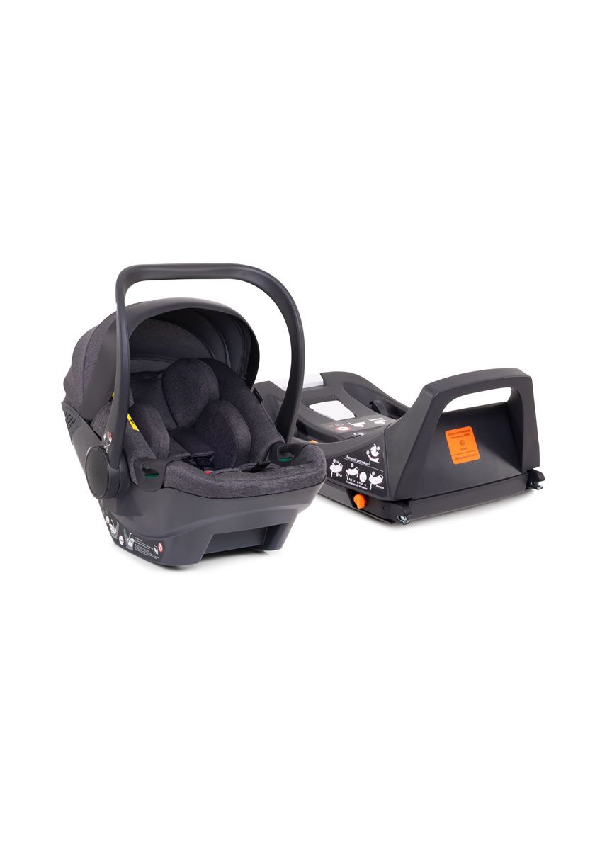 Dark Grey - iCandy Cocoon Car Seat and Base showing both items 