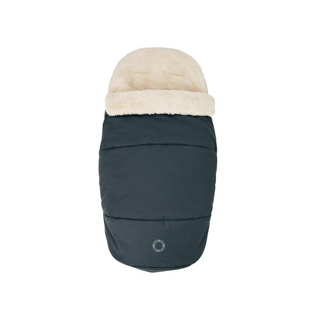 Essential Graphite - 2 in 1 Maxi Cosi Winter Footmuff shown with the zip fully up