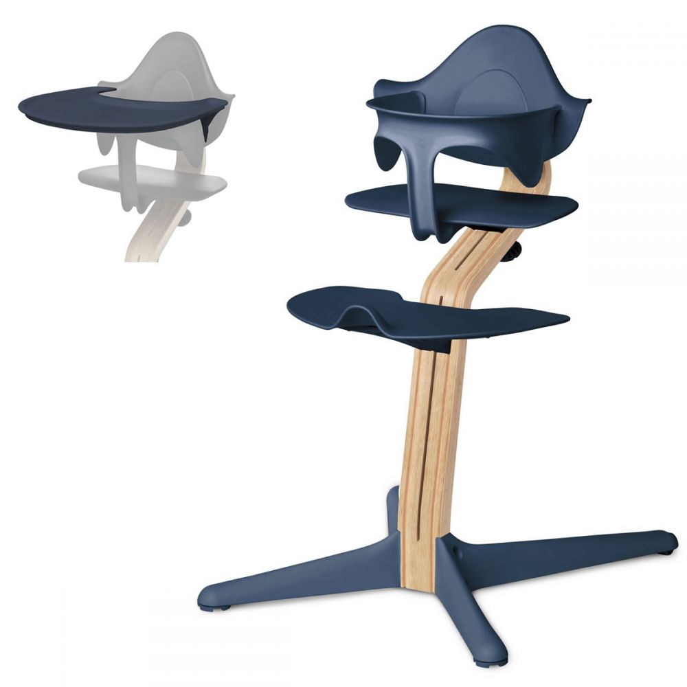 Nomi Highchair with Mini and Tray in Navy