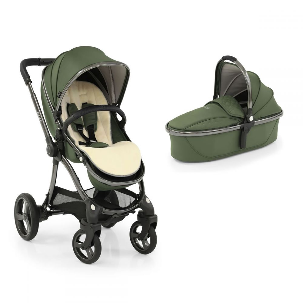 Egg 2 stroller and carrycot in Olive