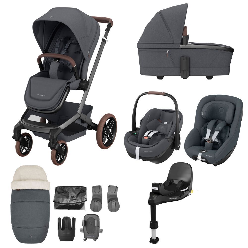 Maxi Cosi Fame 10 Piece bundle Twillic Graphite