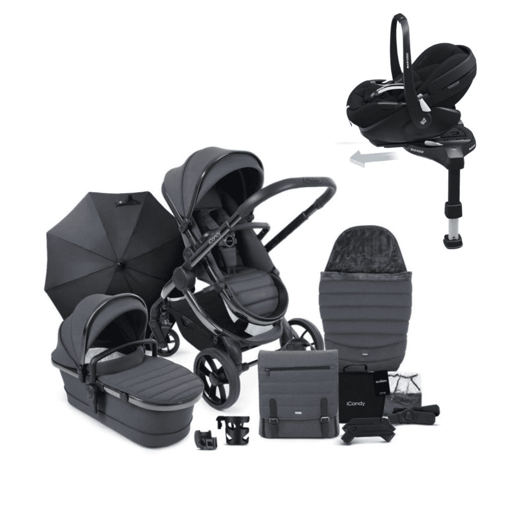 Icandy peach 7 complete bundle with Maxi Cosi Pebble 360 Pro 2 and Familyfix 360 pro