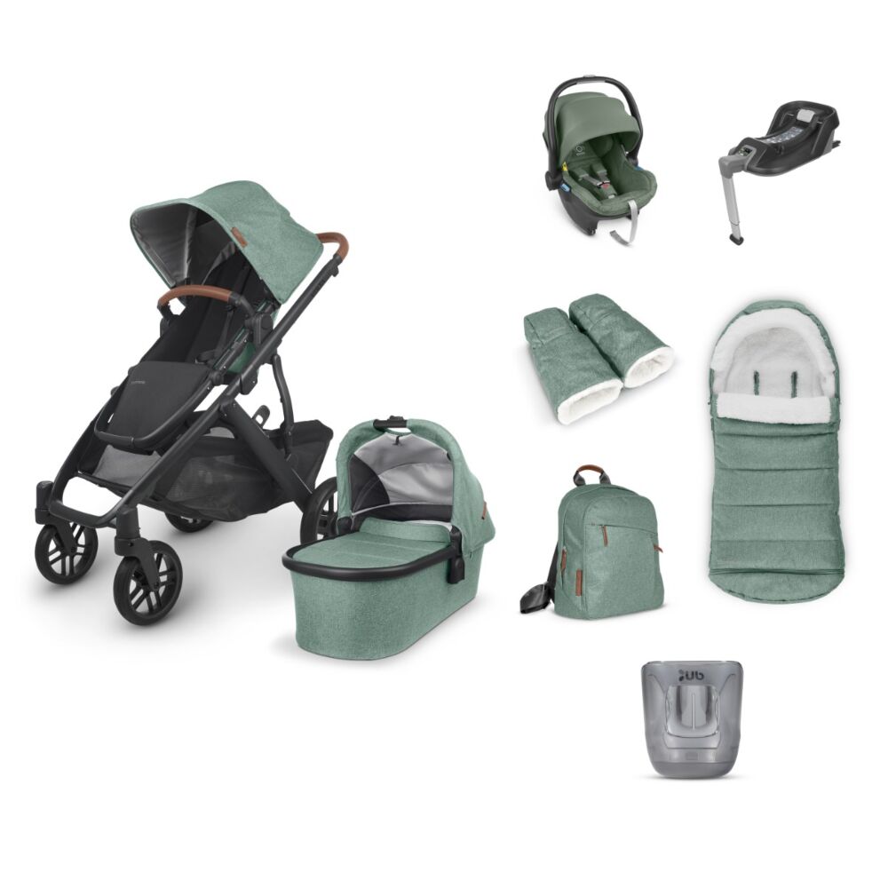 Uppababy Vista Gwen with accessories, Mesa car seat and base