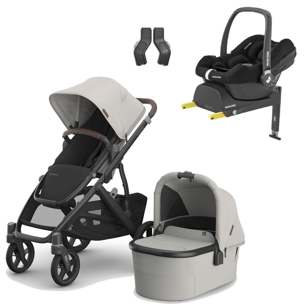 Uppababy Vista V3 travel system with Cabriofix I-Size car seat and base