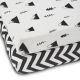 Mono Mountains - Cot Bed Fitted Sheets 2 Pack showing both sets of sheets