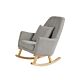 Pearl Grey - Eden Deluxe Rocking Chair shown at an angle