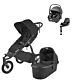 Uppababy Ridge, Carrycot, Maxi Cosi Pebble 360 + Familyfix 360