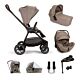 Nuna Triv Next with Lytl carrycot, Arra Flex lie flat car seat and Base Curv in Cedar