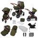 Ickle Bubba Stomp V4 Travel System with Galaxy Car seat & Isofix Base - Woodland/Bronze