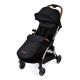 Black/Tan - Gravity Max Stroller Ickle Bubba shown with the footmuff