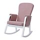 Blush Pink - Dursley Rocking Chair shown at an angle