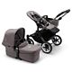 Graphite/Grey Melange Mono - Bugaboo Donkey 5 Shown with the seat and carrycot