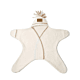Clair De Lune Star Fleece Wrap (0-6M) Cream
