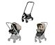 Peg Perego City Loop Chassis with Seat unit and Primo viaggio lounge car seat. 3 in 1. Vanilla Blend.