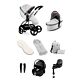 Egg 3 Luxury Bundle with Maxi Cosi Pebble 360 Pro2 and Familyfix 360 Pro Base - Houndstooth Silver